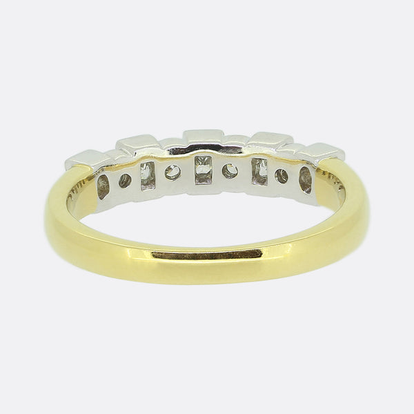 0.38 Carat Nine-Stone Diamond Ring