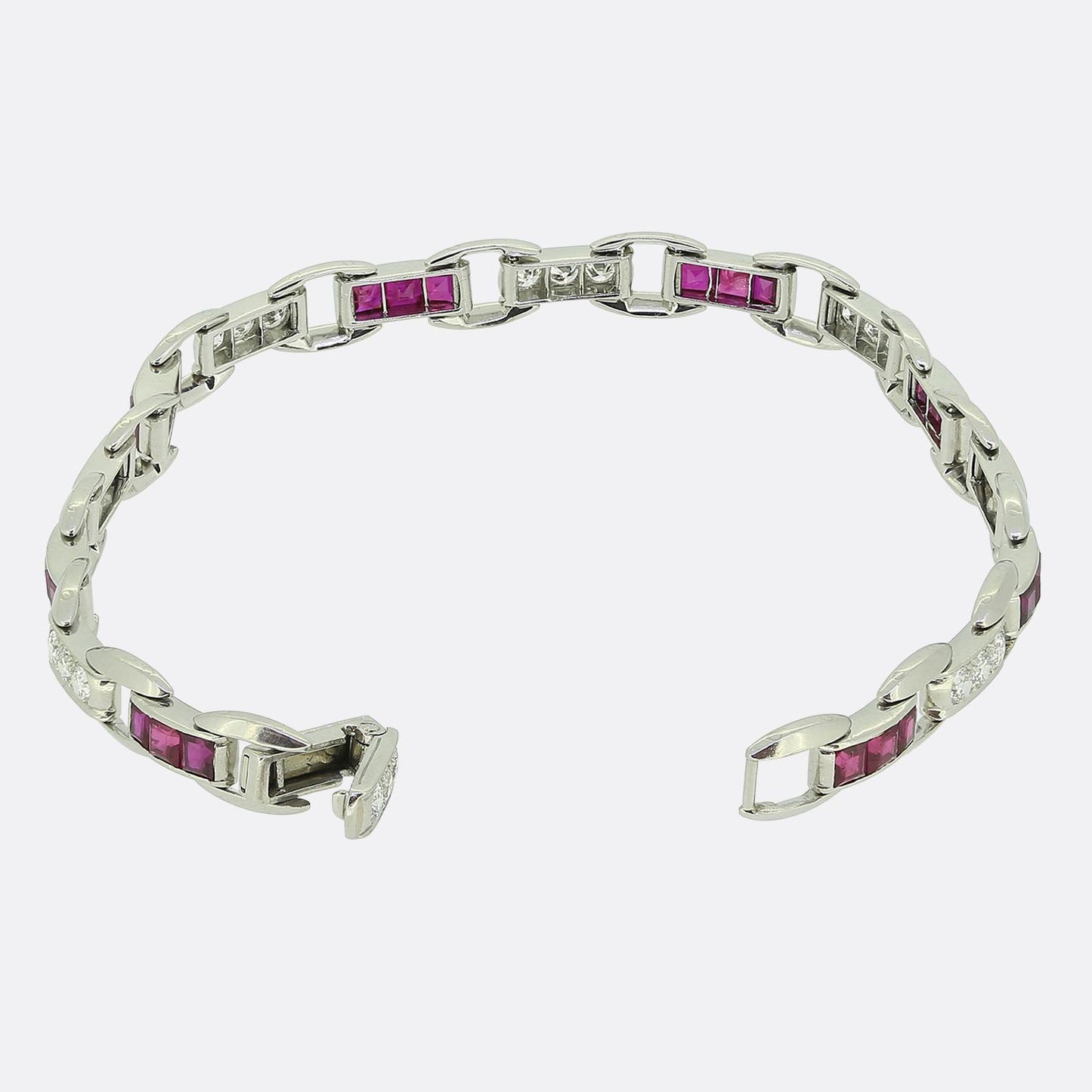 Baily Banks & Biddle Ruby and Diamond Bracelet