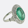 Art Deco 4.25 Carat Emerald and Diamond Dress Ring