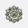 Victorian Old Cut Diamond Star Pendant Brooch