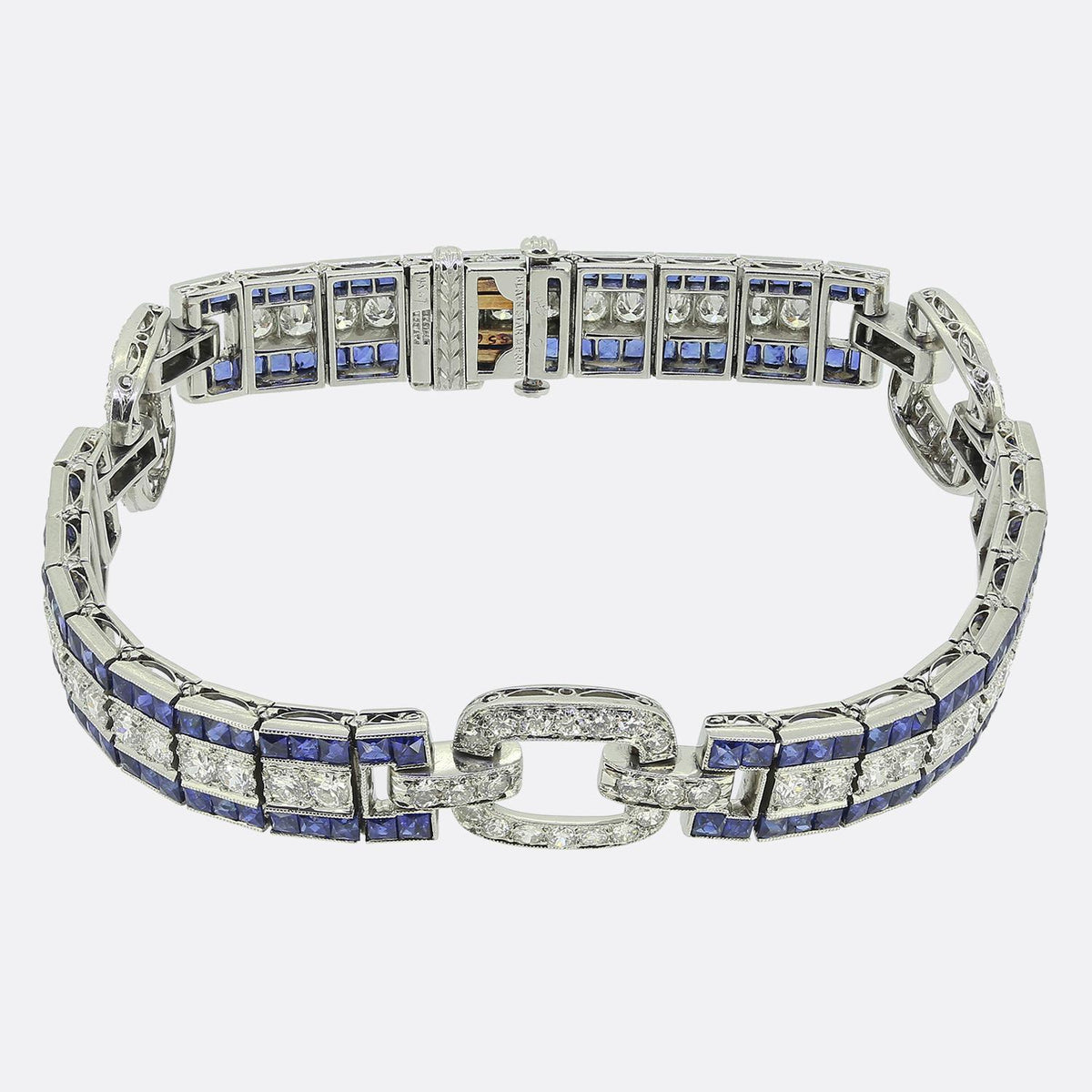 Black, Starr & Frost Art Deco Sapphire and Diamond Bracelet