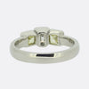 Vintage Three-Stone Asscher Cut Diamond Ring
