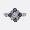 Art Deco Sapphire and Diamond Ring