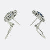 Vintage Sapphire and Diamond Cluster Earrings