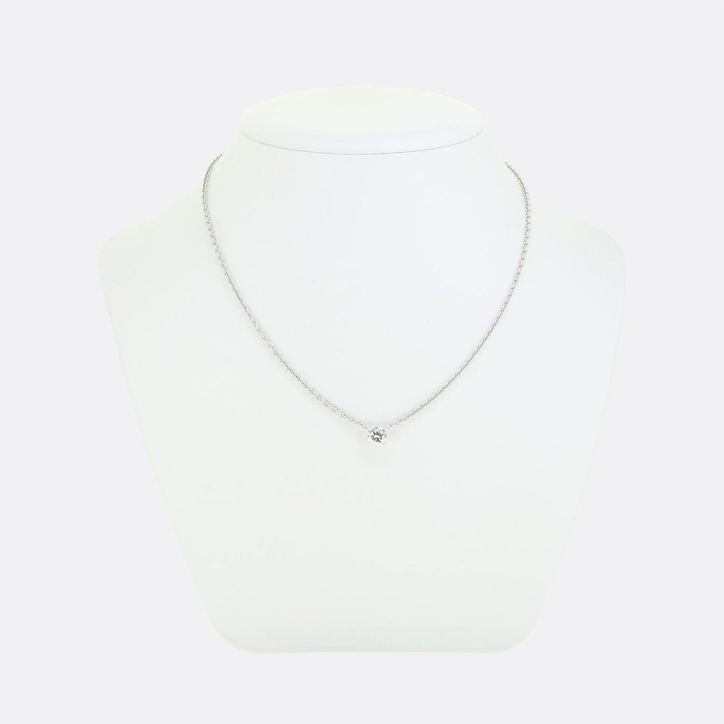 Cartier Diamond Solitaire Pendant Necklace