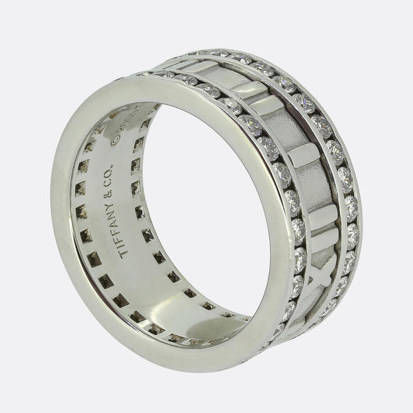 Tiffany & Co. Diamond Atlas Ring Size L 1/2 (52)