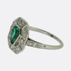Art Deco Emerald and Diamond Ring