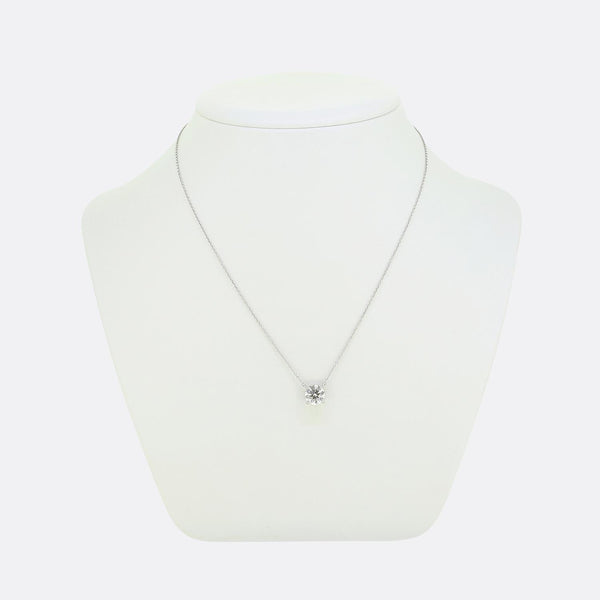 Tiffany & Co. 1.65 Carat Diamond Solitaire Necklace