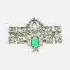 Edwardian Emerald and Diamond Brooch