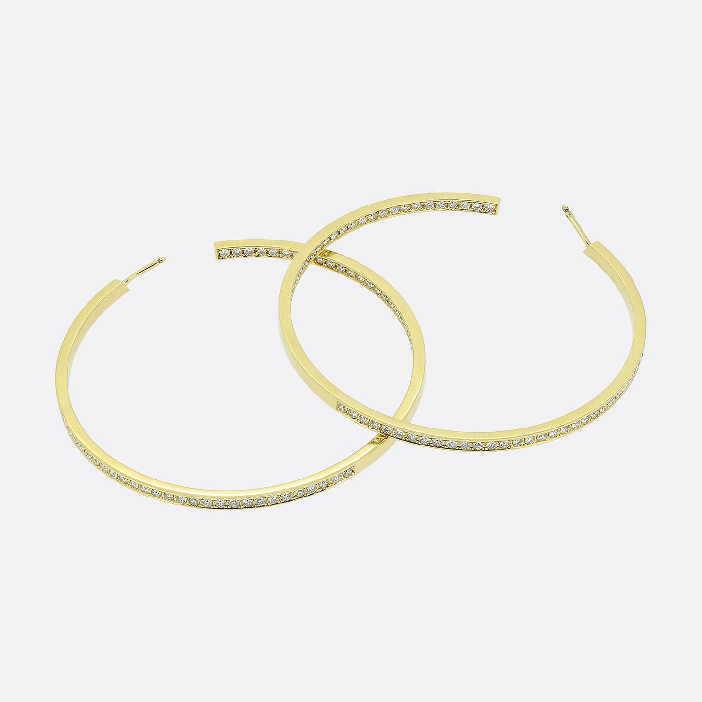 Cartier Large Diamond Hoop Earrings