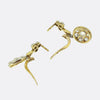Antique Old Cut Diamond Cluster Earrings