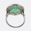 Art Deco 4.25 Carat Emerald and Diamond Dress Ring