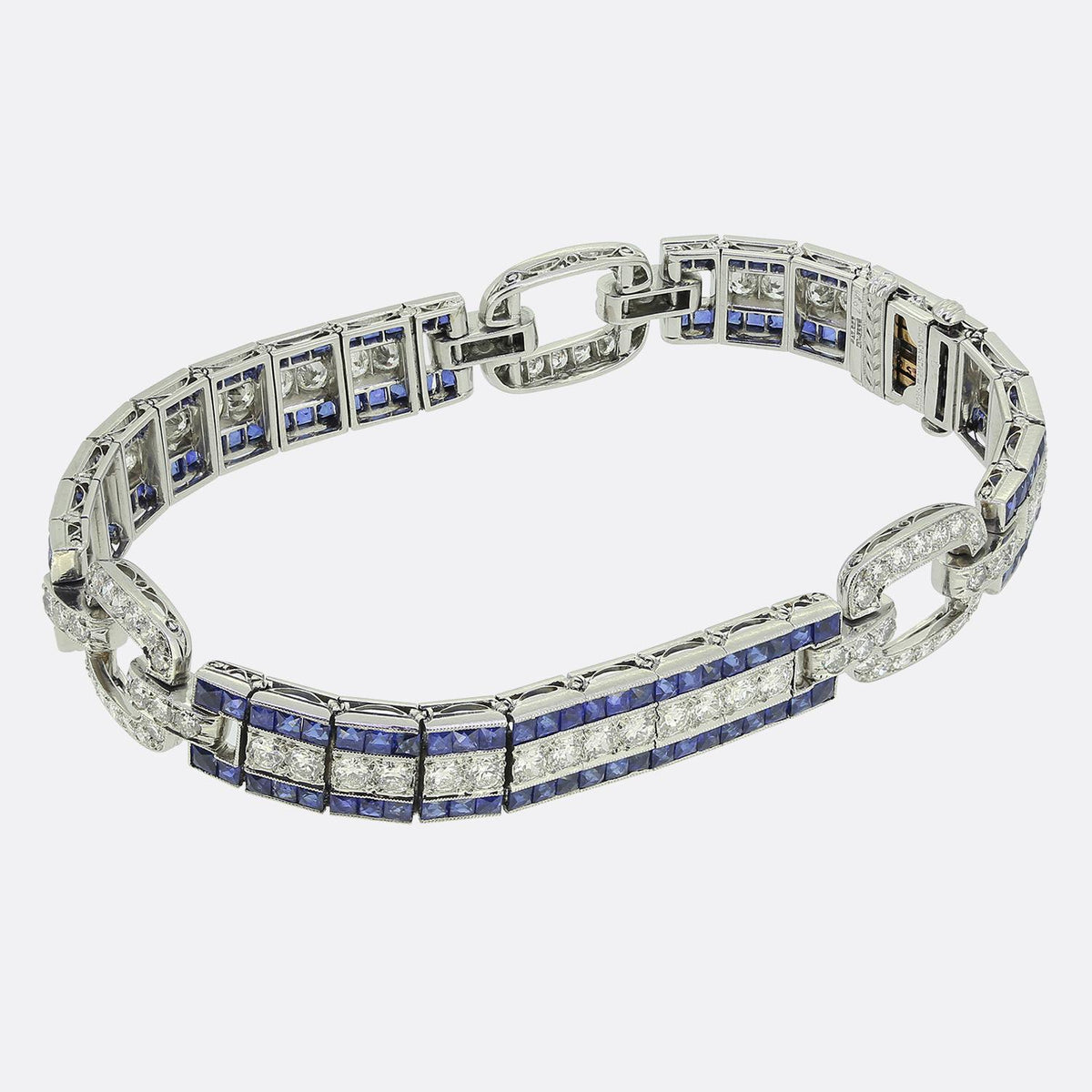 Black, Starr & Frost Art Deco Sapphire and Diamond Bracelet