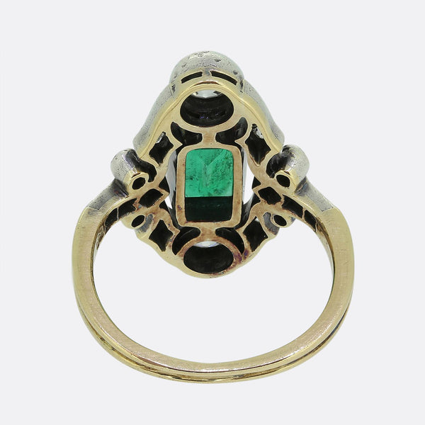 Victoria Emerald and Diamond Ring