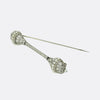 Art Deco Pearl Diamond and Enamel Brooch