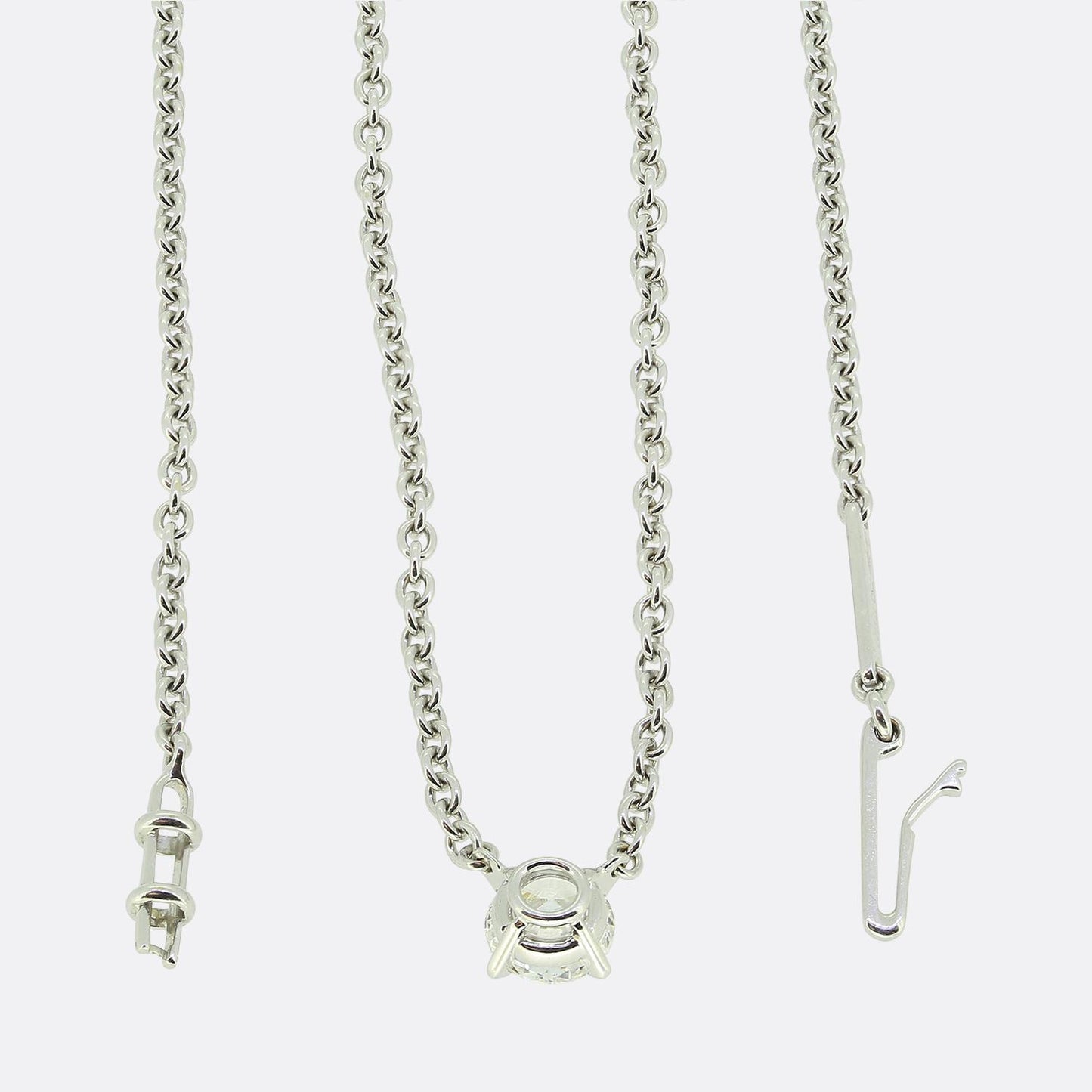Cartier Diamond Solitaire Pendant Necklace