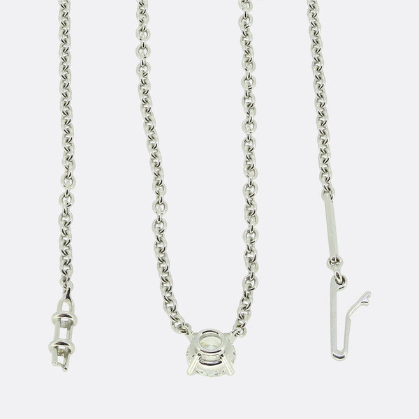 Cartier Diamond Solitaire Pendant Necklace