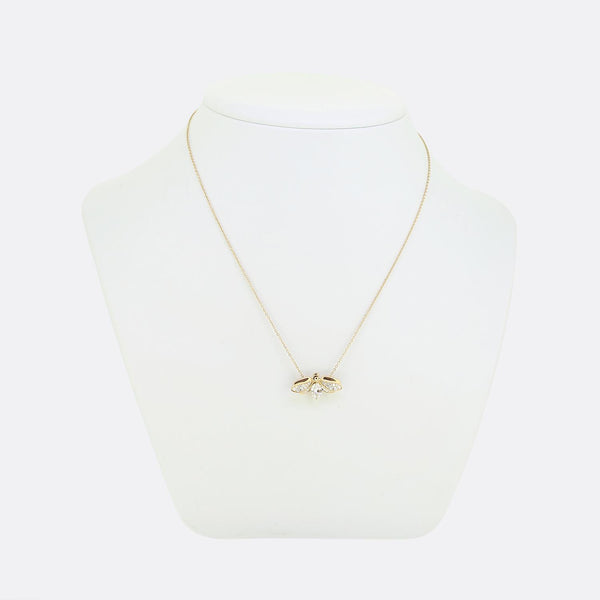 Tiffany & Co. Paper Flowers Diamond Firefly Pendant Necklace