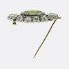Antique 14.00 Carat Peridot and Diamond Brooch Pendant