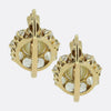 Victorian Pearl and Diamond Cluster Earrings