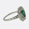 Art Deco Emerald and Diamond Ring