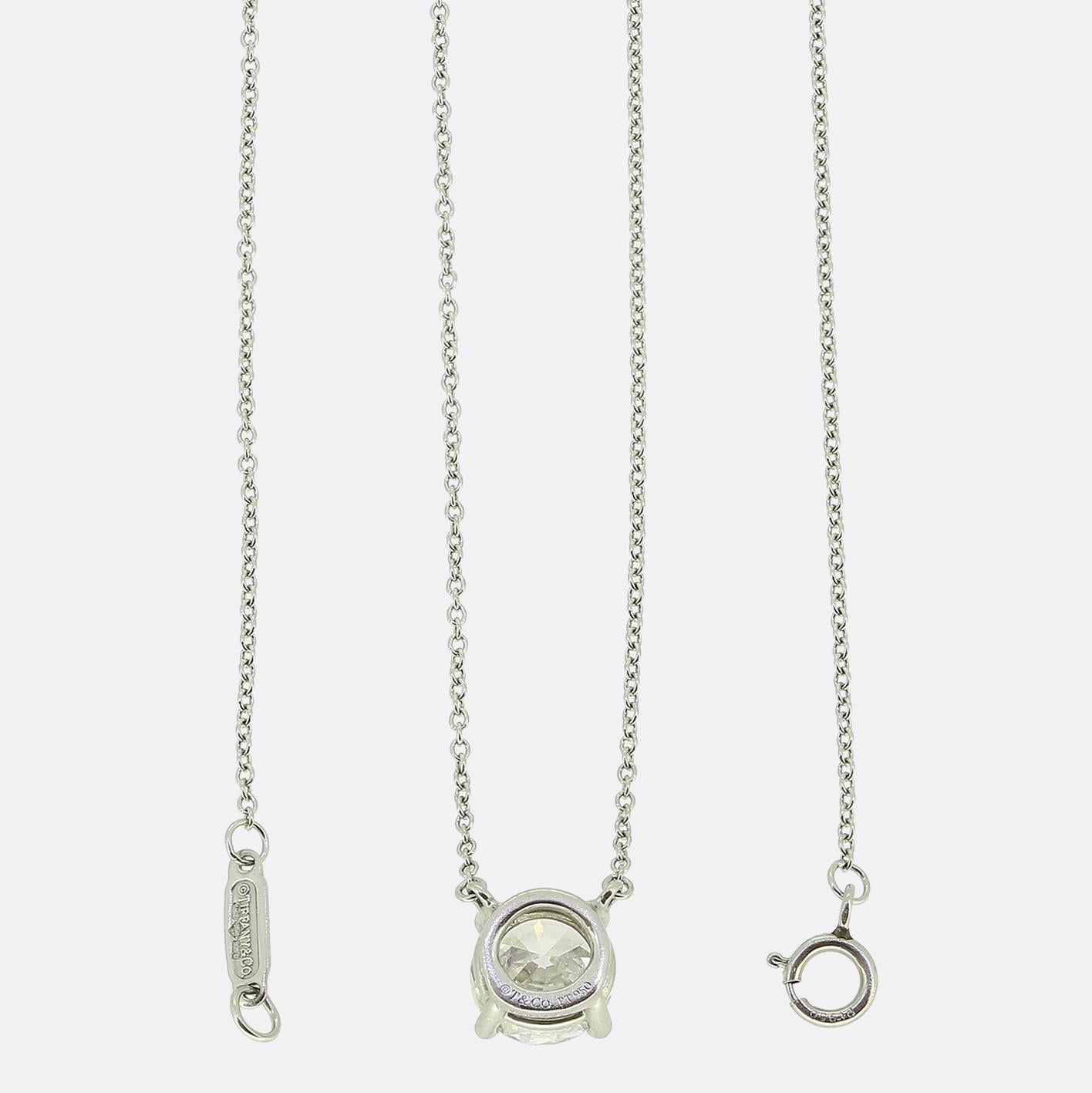 Tiffany & Co. 1.65 Carat Diamond Solitaire Necklace