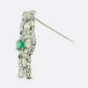 Edwardian Emerald and Diamond Brooch