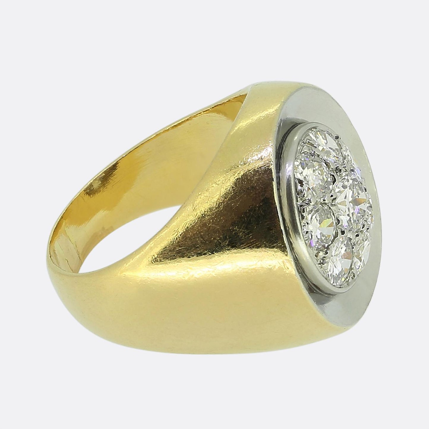 Early 20th Century Diamond Cluster Ring