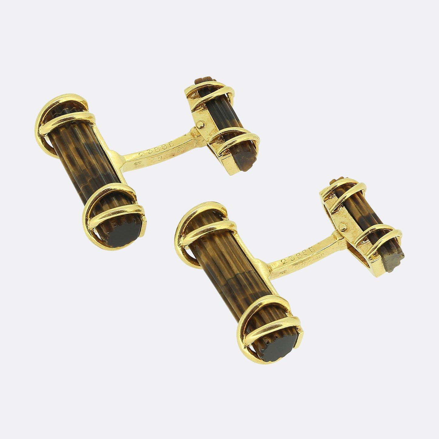Chaumet Vintage Tigers Eye Cufflinks
