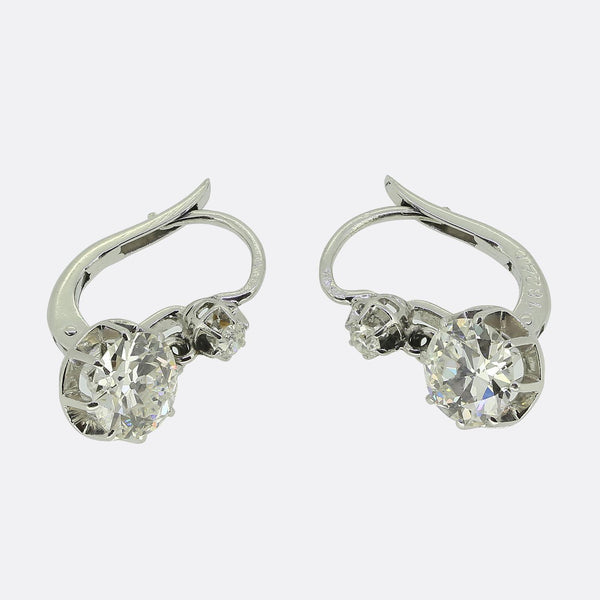 Antique Diamond Drop Earrings