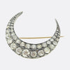 Victorian Carat 9.00 Carat Diamond Crescent Brooch