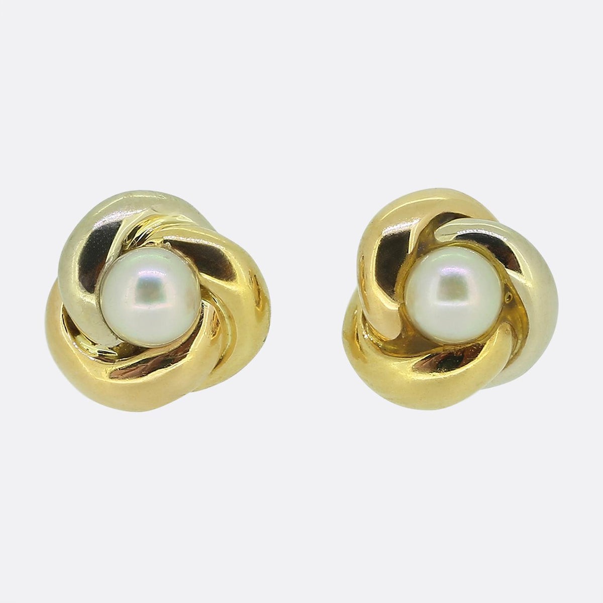 Cartier Vintage Pearl Trinity Earrings