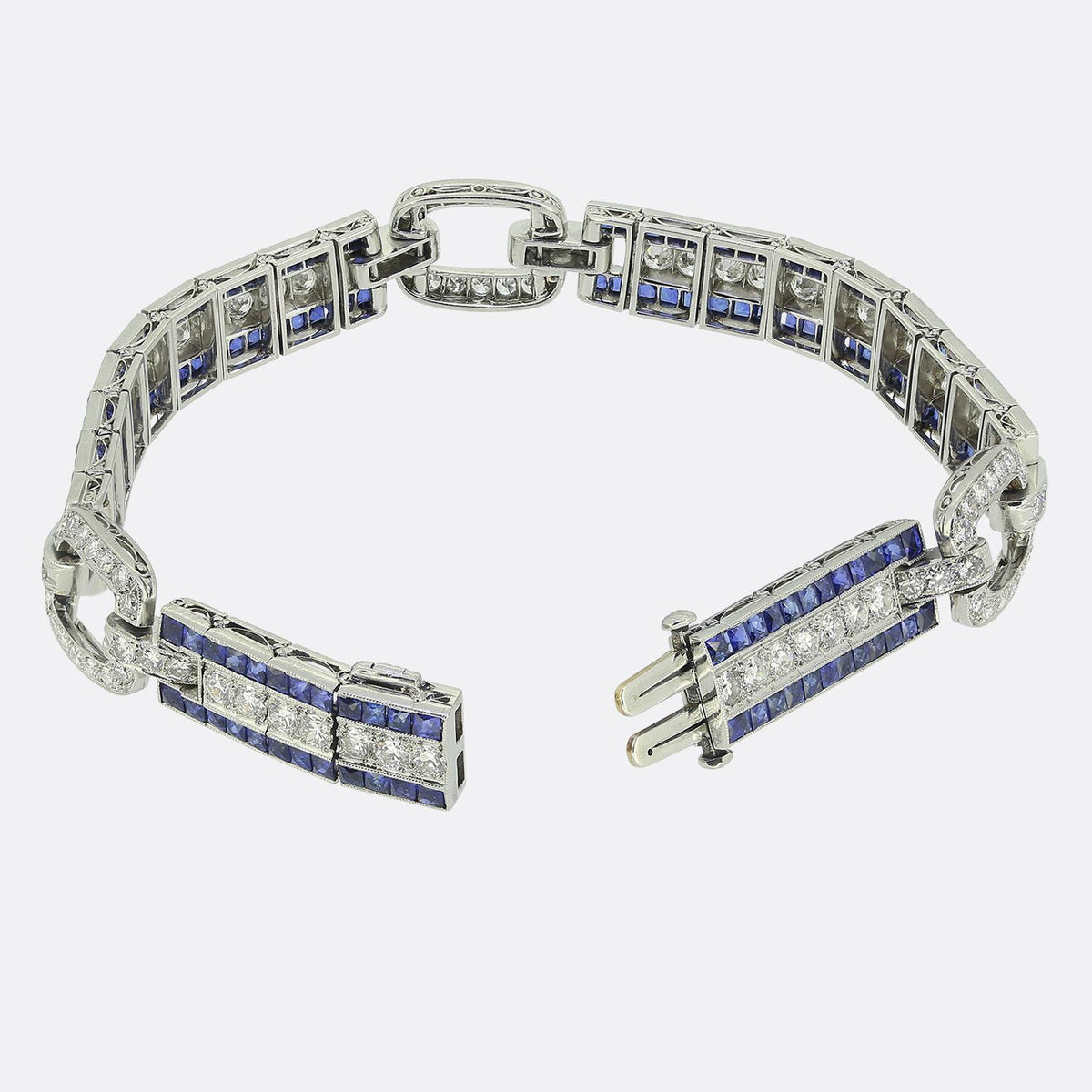 Black, Starr & Frost Art Deco Sapphire and Diamond Bracelet