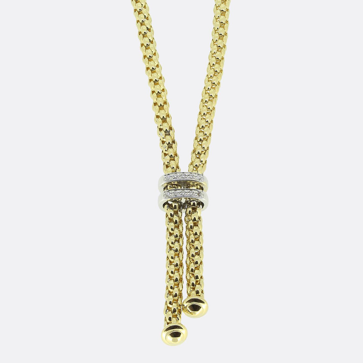 Fope Maori Tassel Diamond Necklace