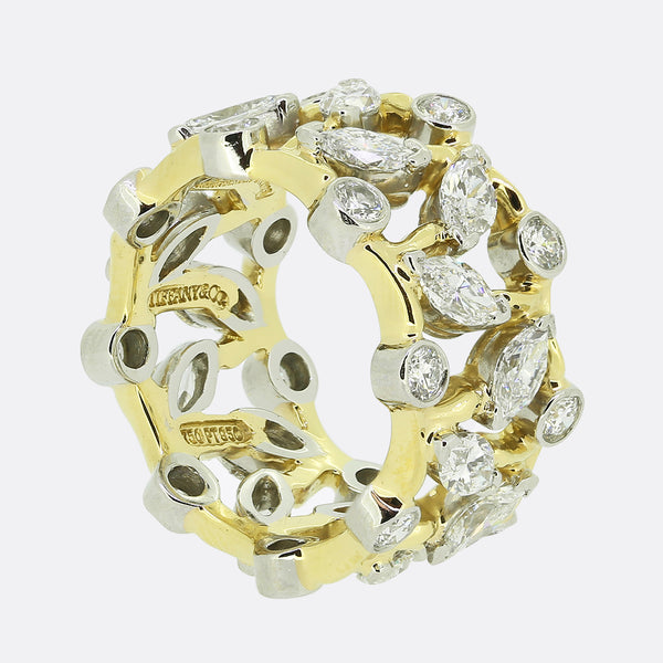 Tiffany & Co. Schlumberger Vigne Diamond Ring Size J (49)