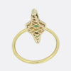 Vintage Emerald and Old Cut Diamond Ring