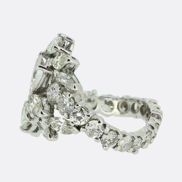 Multi Diamond Cluster Ring Size K 1/2 (51)