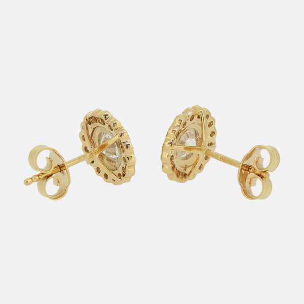 1.03 Carat Diamond Stud Earrings