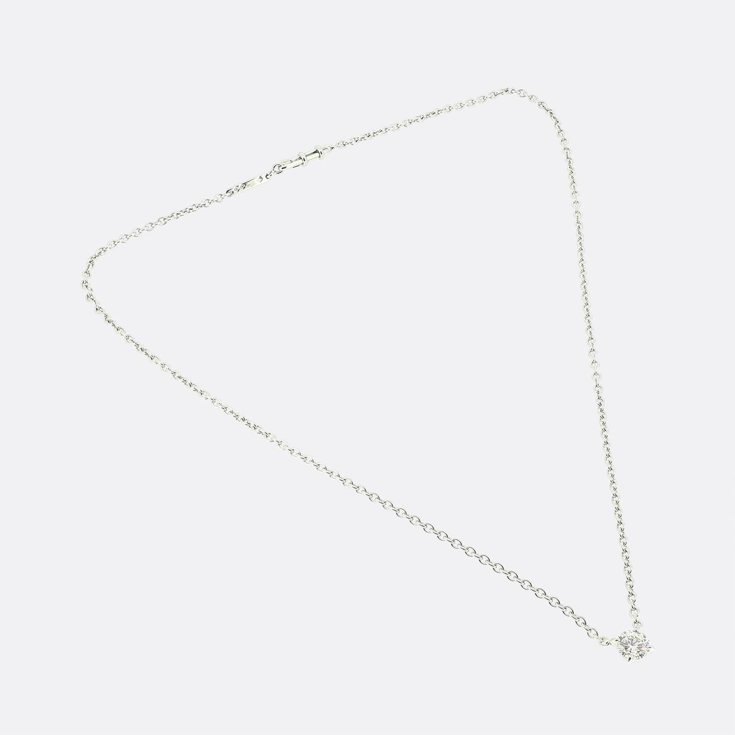Cartier Diamond Solitaire Pendant Necklace