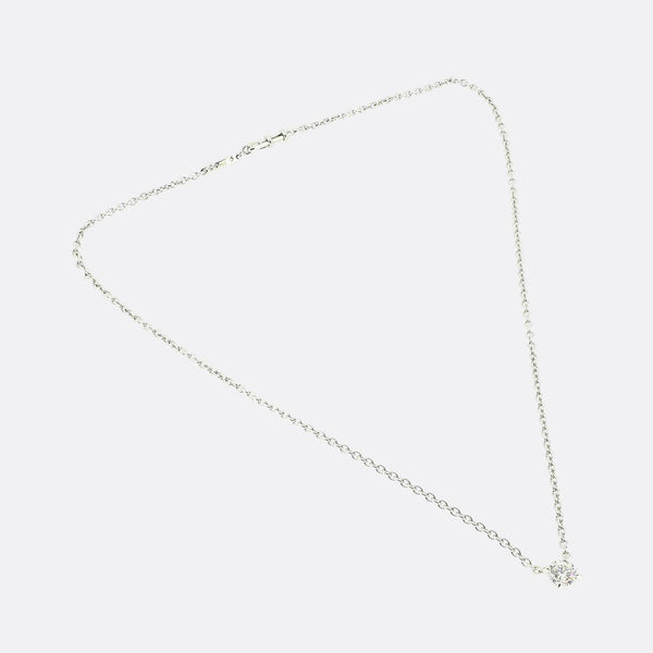Cartier Diamond Solitaire Pendant Necklace