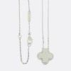Van Cleef & Apels Alhambra Rose Guilloche Necklace