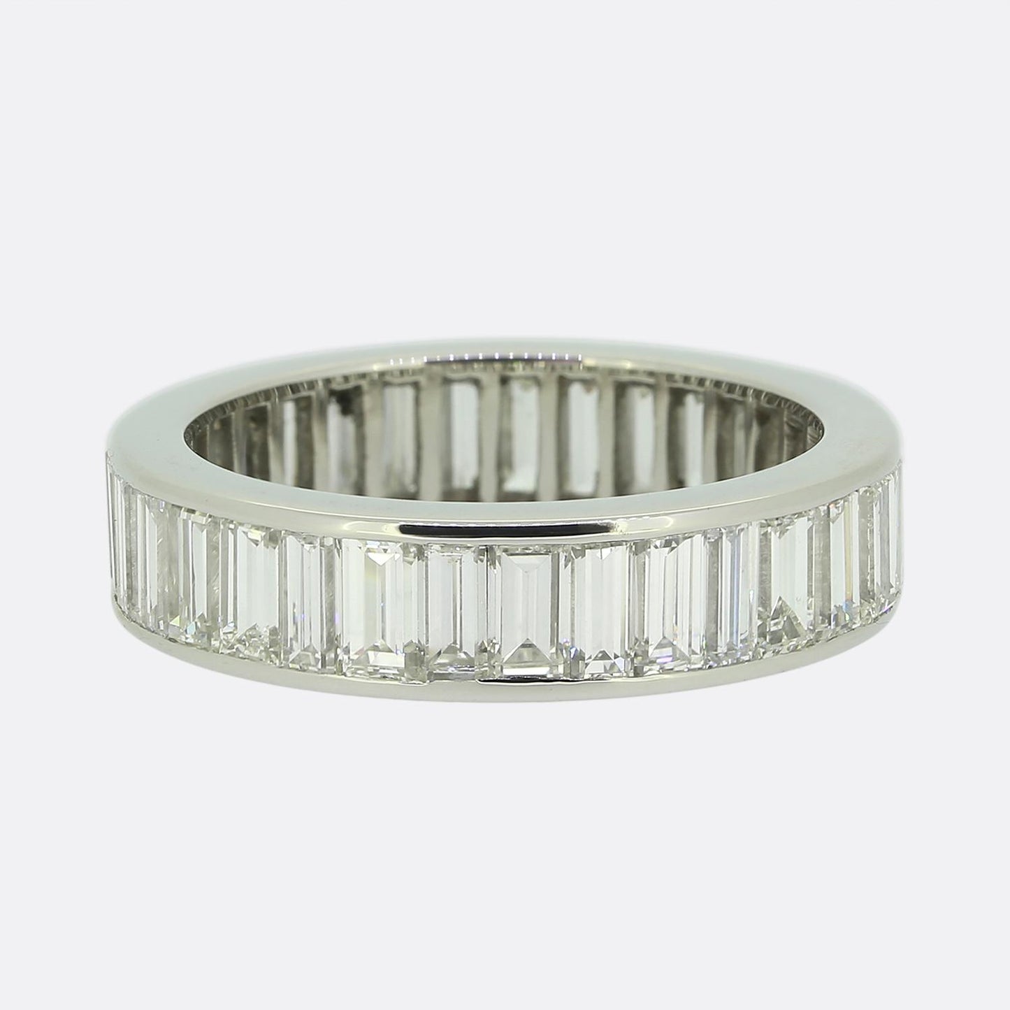 Baguette Cut Diamond Eternity Ring Size O (55)