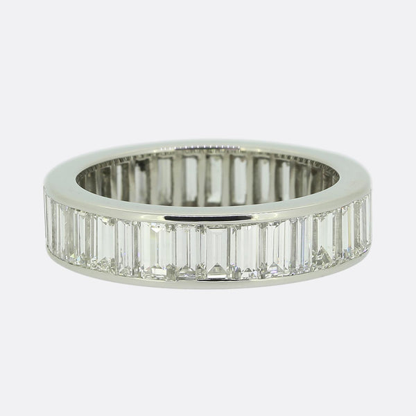 Baguette Cut Diamond Eternity Ring Size O (55)