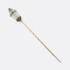 Fabergé Amethyst Quartz and Diamond Stick Pin