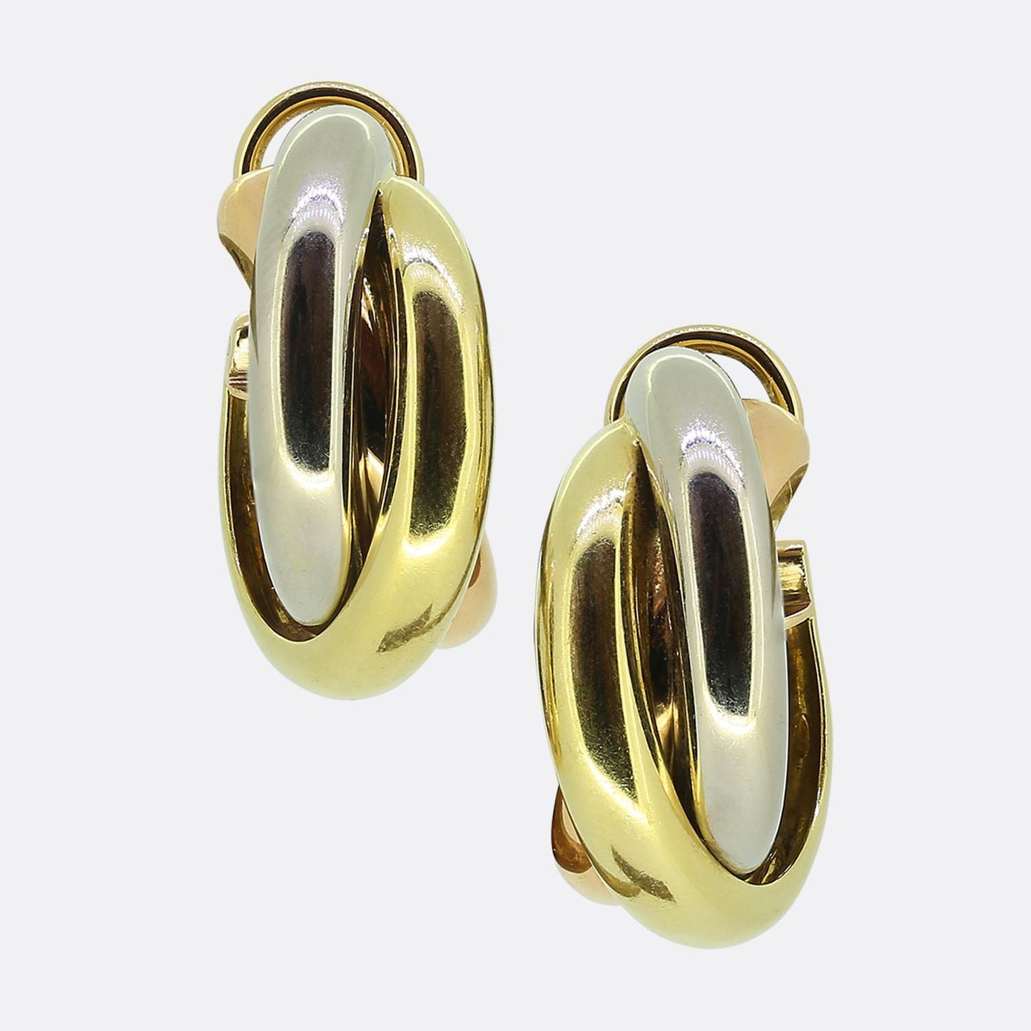 Cartier Tri-Colour Trinity Earrings