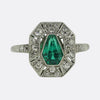 Art Deco Emerald and Diamond Ring