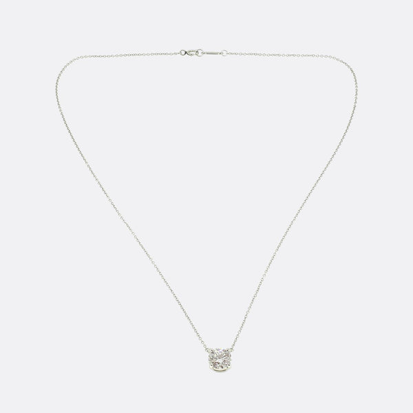 Tiffany & Co. 1.65 Carat Diamond Solitaire Necklace