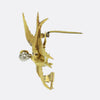 Victorian Swooping Birds Diamond Drop Brooch