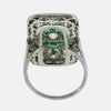 Art Deco Emerald and Diamond Tablet Ring