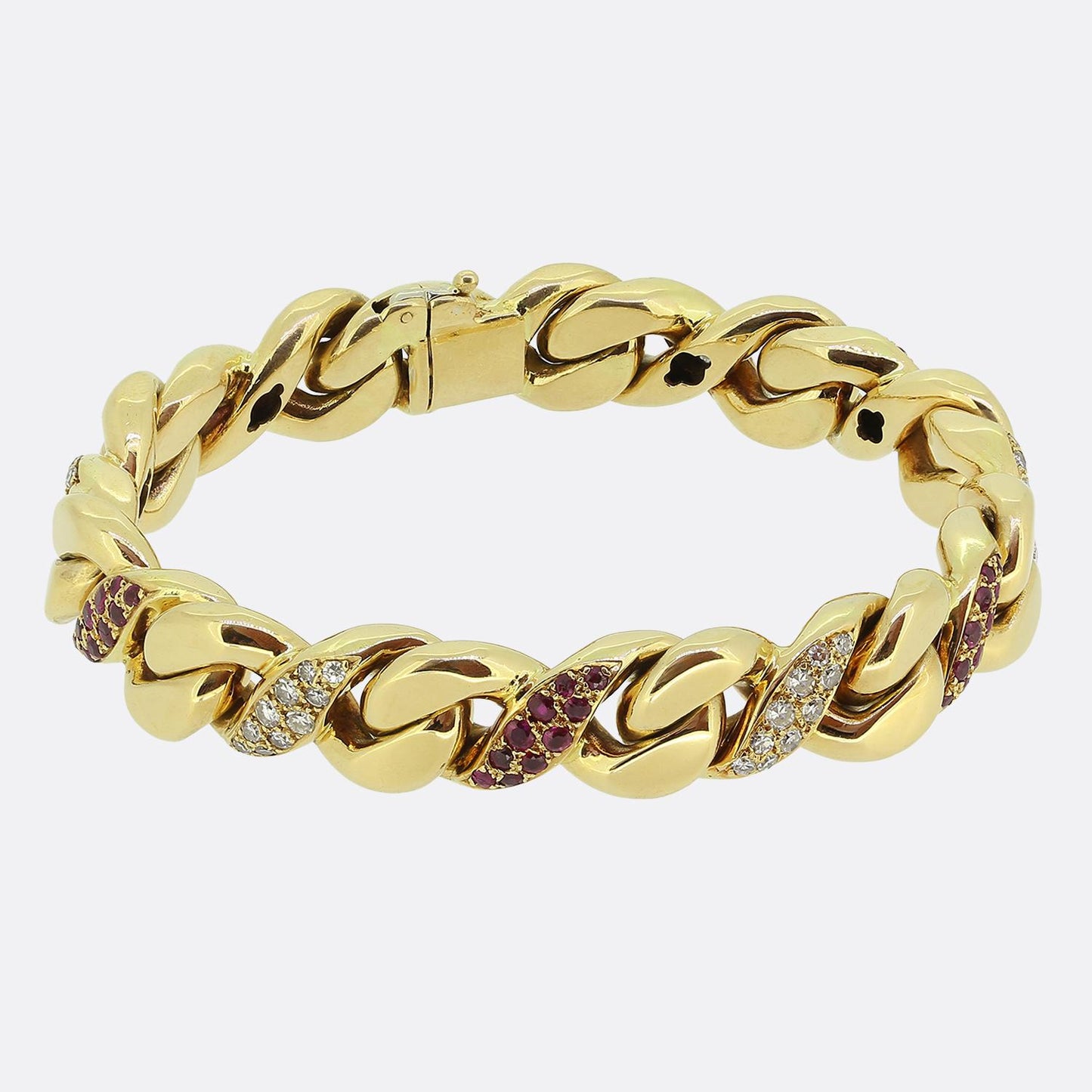 Georges L'Enfant Ruby and Diamond Bracelet